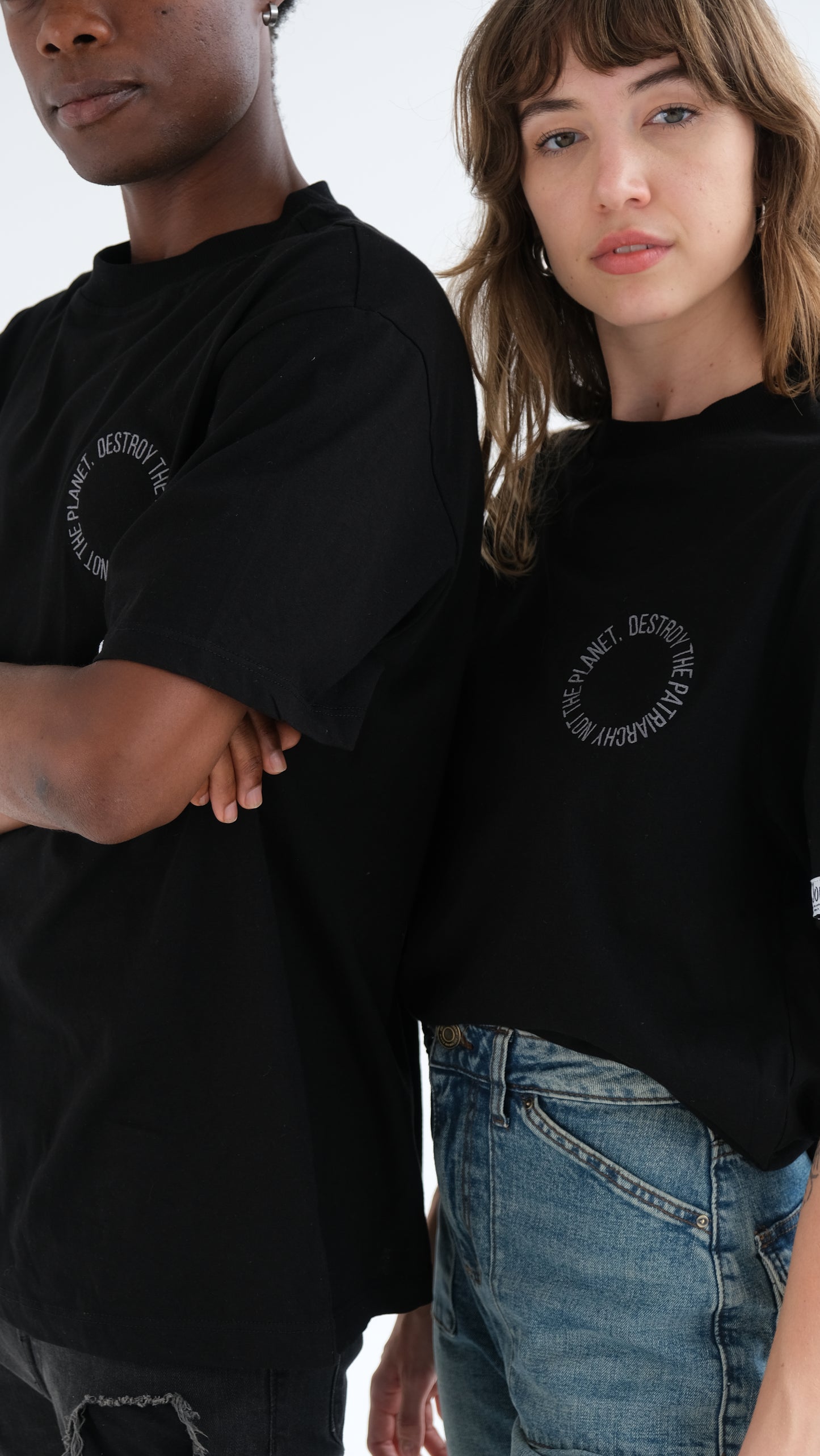 Destroy The Patriarchy Not the Planet - Circle Shirt