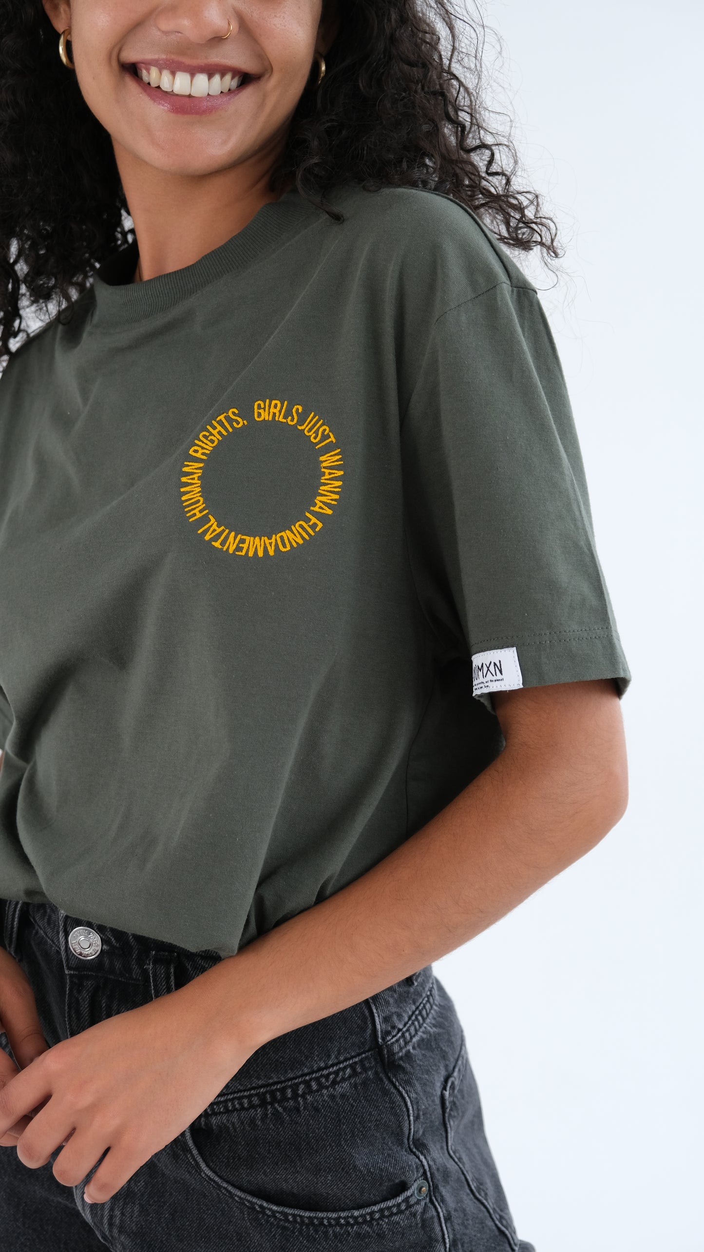 Girls Just Wanna Have Fundamental Human Rights - Circle Shirt